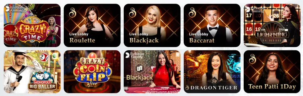Jeux de casino en direct INSTASINO CASINO