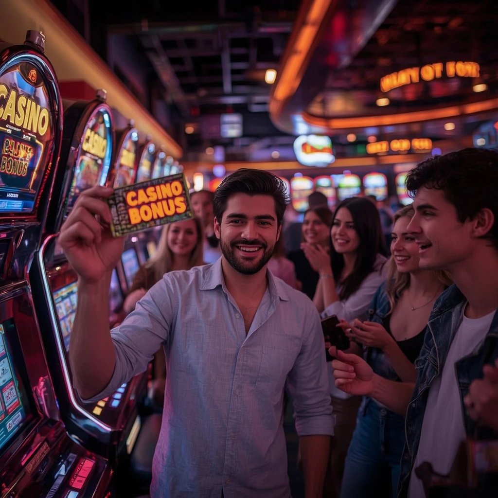 une personne tenant un bonus du casino INSTASINO CASINO