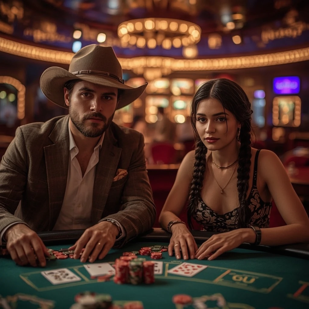 photo de deux joueurs de poker INSTASINO CASINO